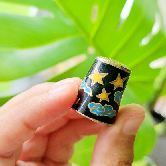 Vintage Moon Stars Night Sky Benidorm Thimble - Picture 4 of 11